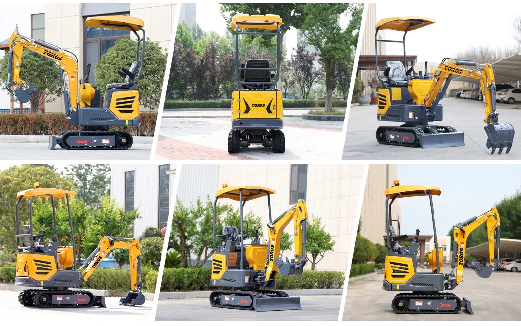 1 Ton Mini Excavator Manufacturer Kubota Engine Digger 1000 Kg Agricultural Customizable EURO 5 Mini Excavator For Sale