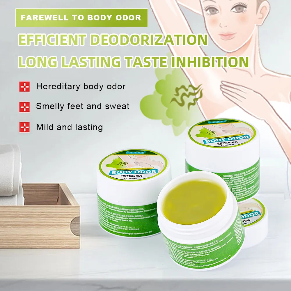 Body Odor Remove Cream Underarm Bad Smell Sweating Removal Armpit Refreshing Antiperspirant Lasting Aroma Deodorant Body Care