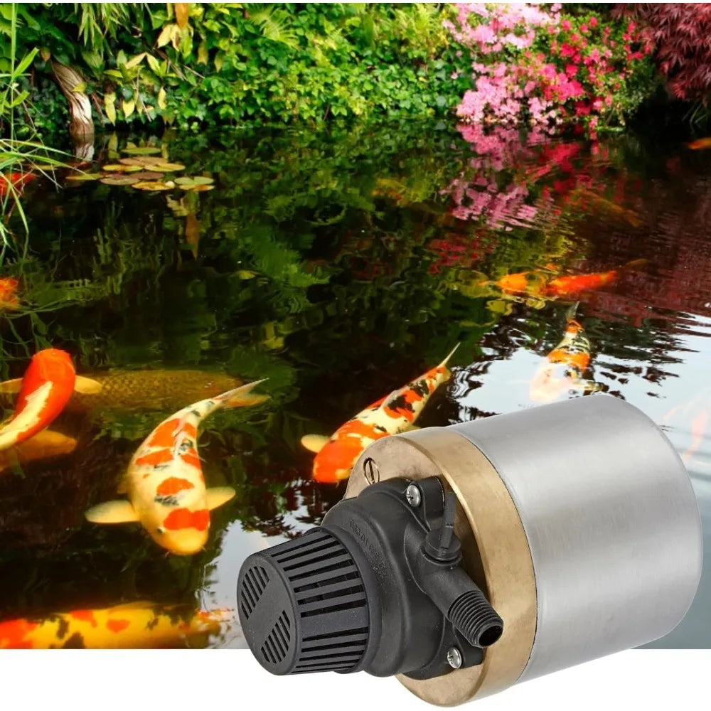 Black water pump  Oil-less Stainless Steel and Bronze Direct Drive Pump for Fresh or Salt Water Ponds or Fountains, Steel