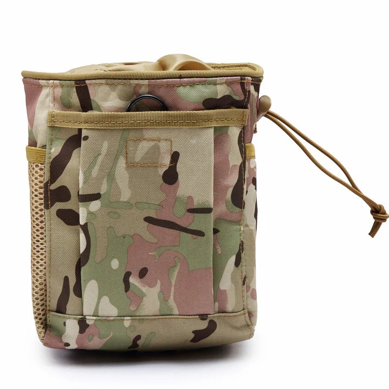 2024 New Outdoor 3-5L Camouflage Molle 600D Nylon Dump Drop Pouch Recycle Waist Pack Ammo Bags Hunting Accessories Bag Pouches