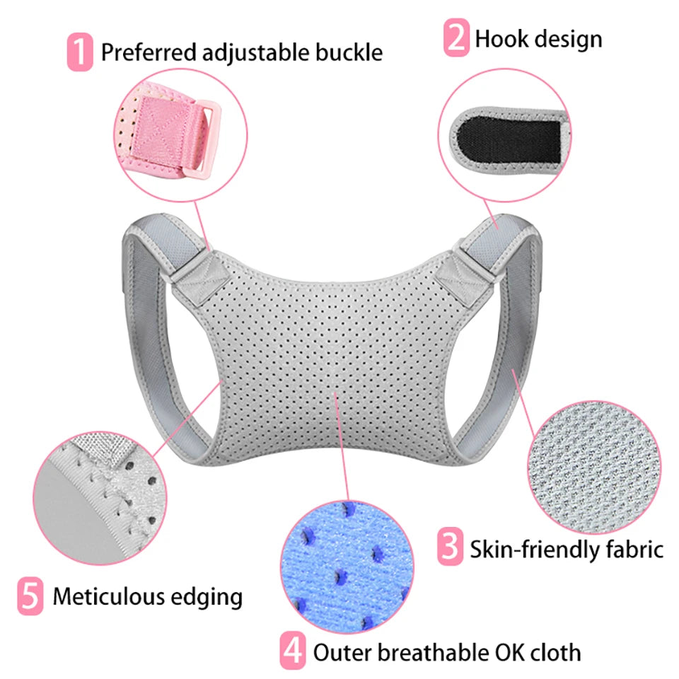 Anti-Hunchback Corrector For Improving Posture Reducing Hunchback Lightweight Back Support Back Sitting Correction Belt Unisex