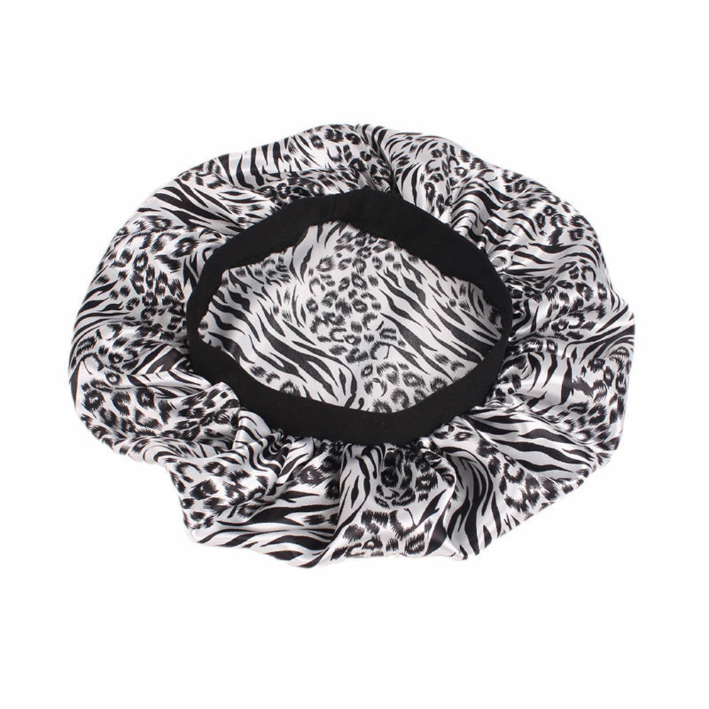 1 Pc Soft Night Sleep Hat Women Elastic Wide Band Fashion Hair Loss Cover Head Wrap Satin Bonnet  Beauty Chemo Caps Care