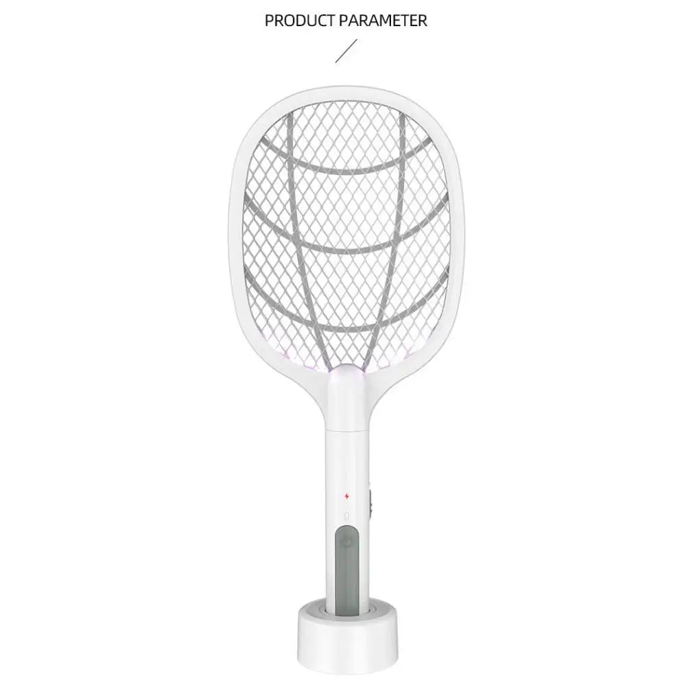 3 IN 1 Electric Mosquito Swatter Mosquito Killer 2500V USB Rechargeable Angle Not Adjustable Electric Bug Zapper Fly Bat Swatter