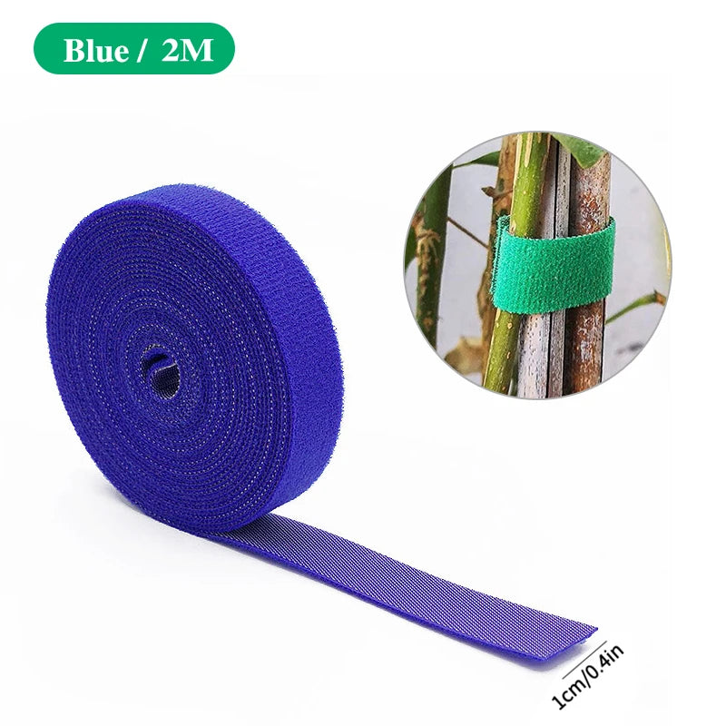 3 Rolls Green Garden Twine Plant Ties Nylon Plant Bandage Garden Hook Loop Bamboo Cane Wrap Support Garden Accessories