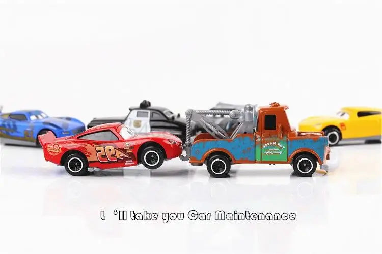 6-7pcs/Set Disney Pixar Car 3 Lightning Mcqueen Uncle Truck Jackson Storm 1:55 Diecast PVC Car Model Toys Kids Boy Xmas Kid Gift