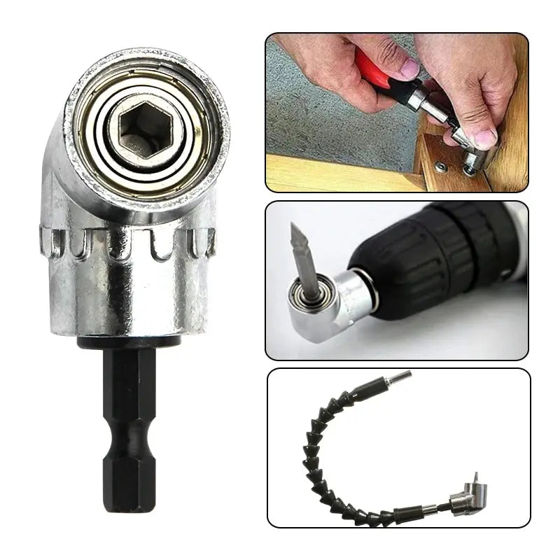 Bending Screwdriver Joint Black Hexagonal Handle Conversion Connect Rod 1/2 Square Head 3/8 Sleeve 1/4 Electric Tool Accessorie