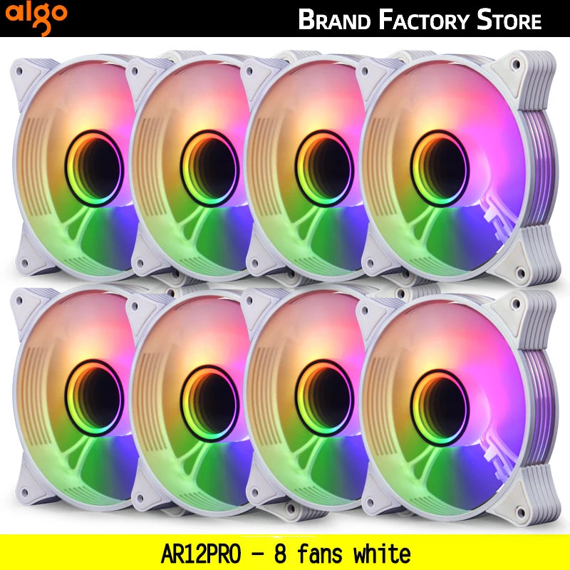 Aigo AR12PRO Computer Case fan ventoinha PC 120mm rgb fan 4pin PWM CPU Cooling fan 3pin5v Unlimited space argb 12cm ventilador