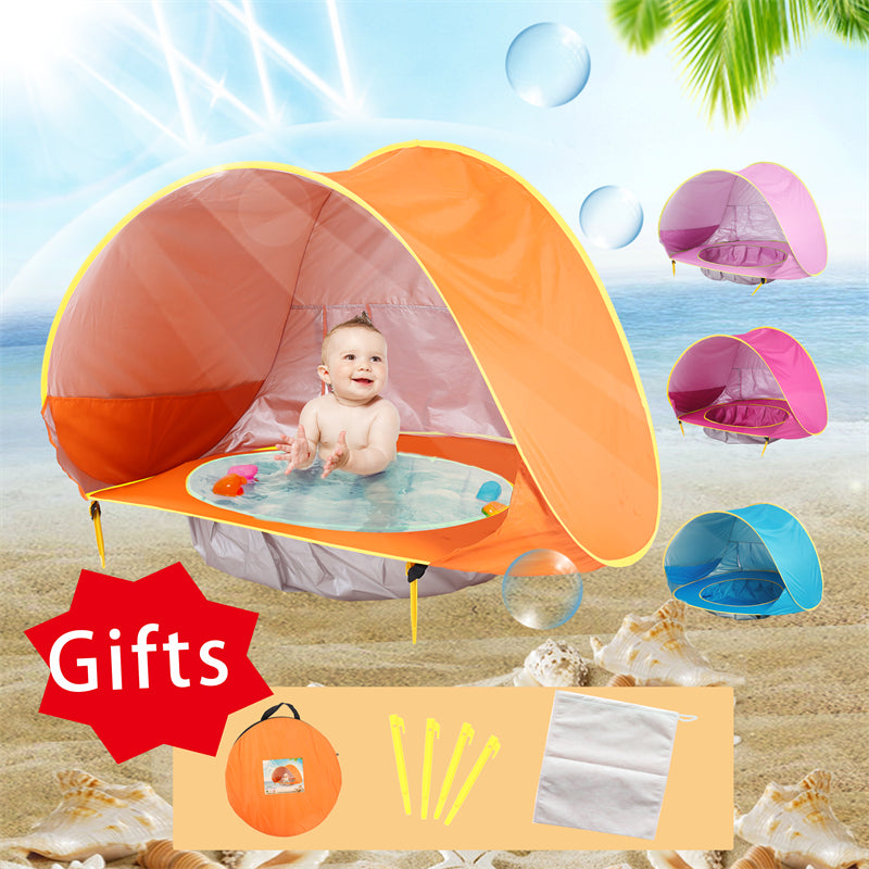 Baby Beach Tent Shade Pool UV Protection Sun Shelter Infant Outdoor Toys Swimming Pool Play House Tent Toys for Kids Children