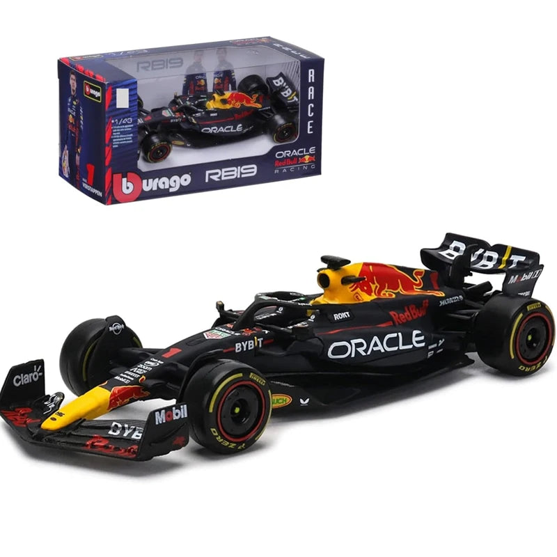 Bburago 1:43 Aston Martin AMR23 Mercedes W14 Red Bull RB19 Miami GP Ferrari SF23 Alpine A523 F1 Model Formula Car Static Racing