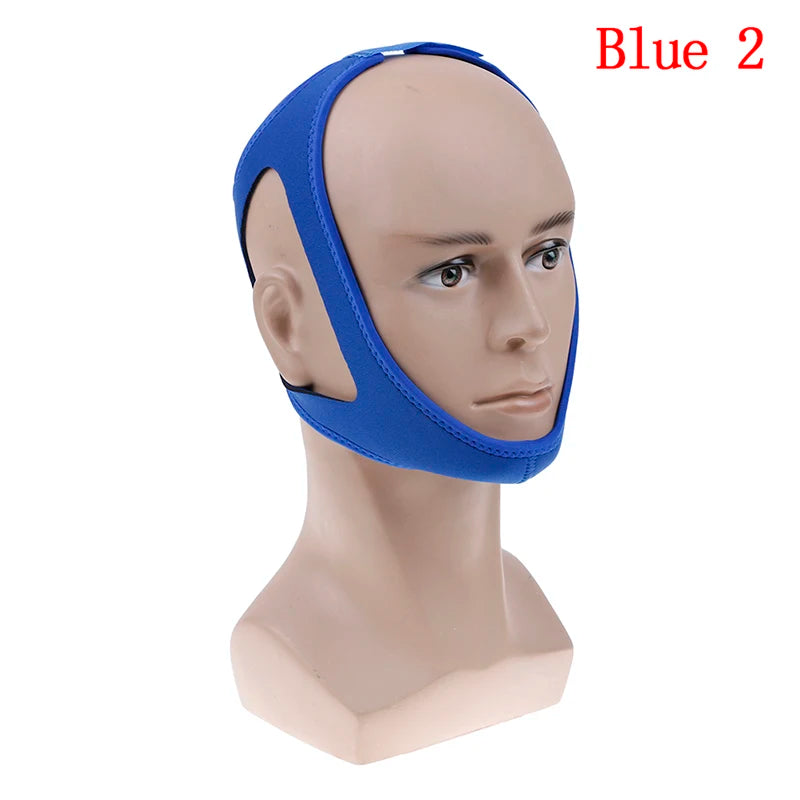 Anti Snoring Headband Chin Strap Belt Stop Snoring Sleep Apnea Jaw Care Triangle Sleeping Support Mask Snore Belt For Woman Man