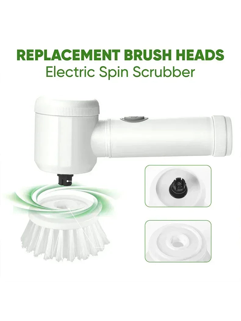 5 in1 Electric Spin Scrubber, Spin Scrubber with 5 Replaceable Brush Heads Bathroom Cleaning Brush,Power Electric Cleaning Brush