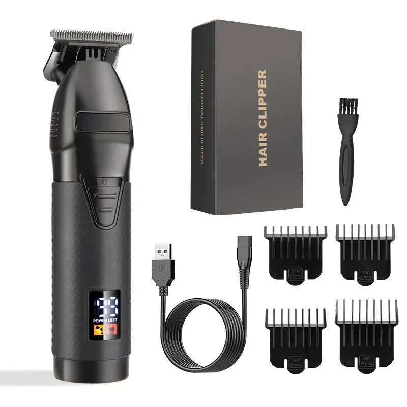 0mm Zero Professional Hair Trimmer For Men Beard & Hair Clipper Electric Pro Barber Cordless HairCut Machine Rechargeable