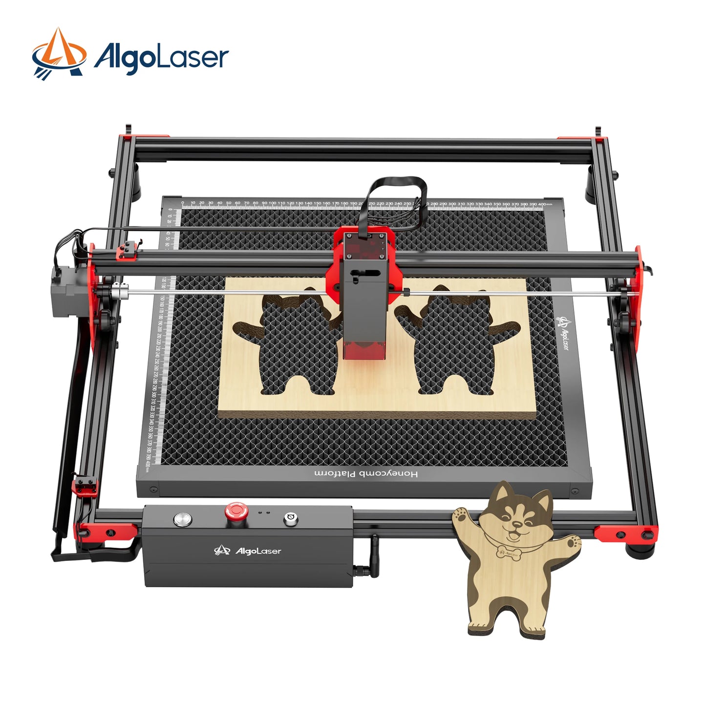 AlgoLaser DIY Kit 5W Laser Engraver Cutter 40*40CM Mini Portable Logo Printer Woodworking Tool Fun CNC Machine For Metal Acrylic