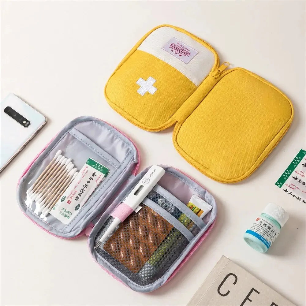 3 Pcs/set Portable Medical Storage Bag Camping Emergency First Aid Kit Organizer Home Outdoor Travel Pill Case