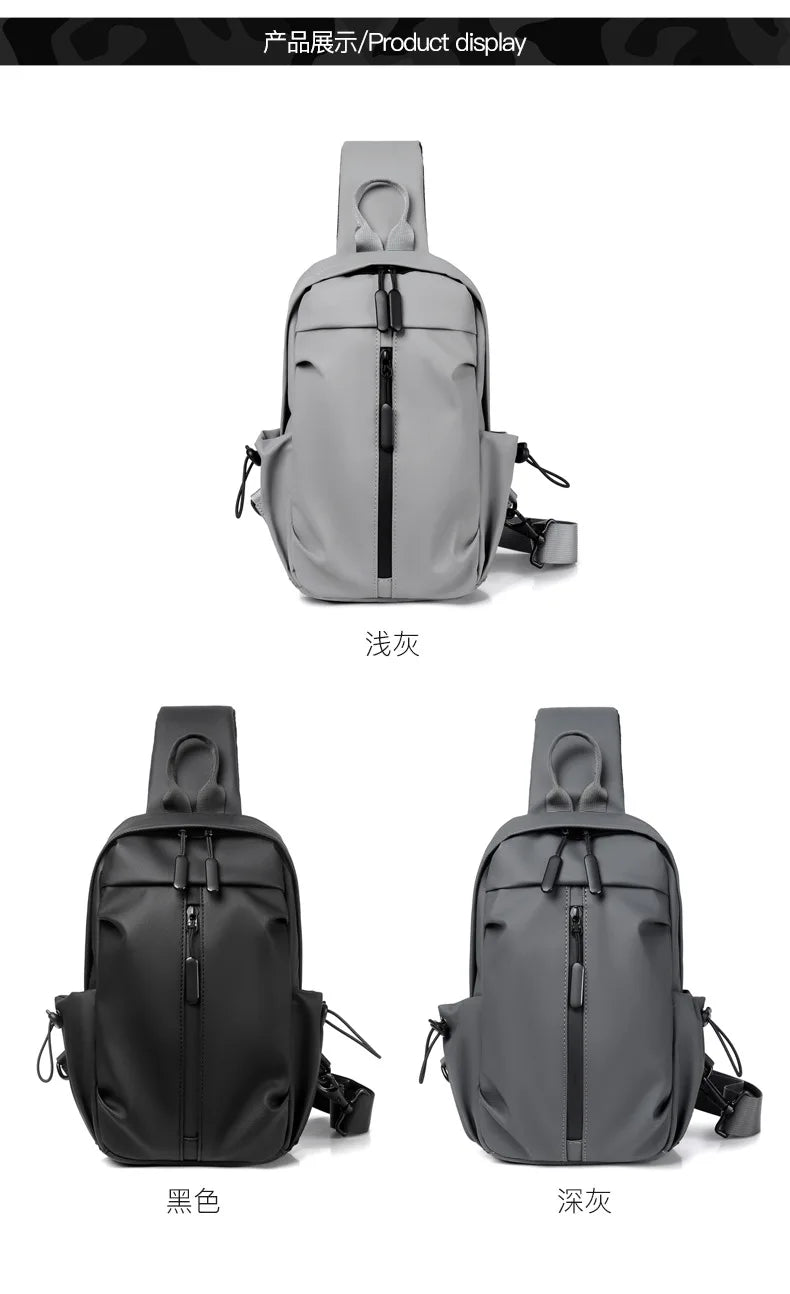 2023 New Multifunctional Chest Bag Men Chest Bag Outdoor Casual Fashion One Shoulder Crossbody Bag