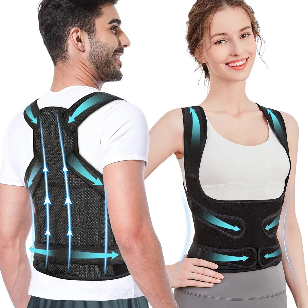 Back Brace Posture Corrector for Women & Men, Back Straightener Posture Corrector, Scoliosis and Hunchback Correction,Back Pain