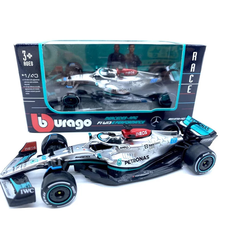 Bburago 1:43 Aston Martin AMR23 Mercedes W14 Red Bull RB19 Miami GP Ferrari SF23 Alpine A523 F1 Model Formula Car Static Racing