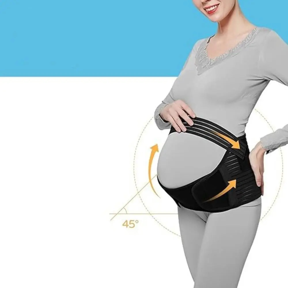 Adjustable Pregnant Women Belts Breathable Comfortable Abdominal Support Brace Elastic with Shoulder Straps Pregnancy Bib