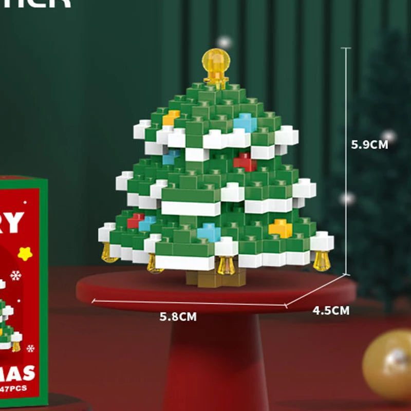 Christmas Tree Adults Particle Building Block Construction Set for Girl 6 Year Micro Diamond Bricks Educational Toy for Children