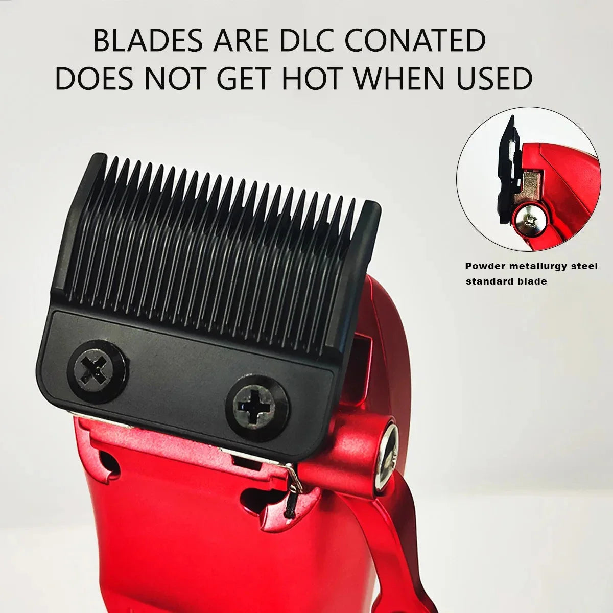 BRDCLIP X1C 9000RPM Magnetic Motor Hair Clipper Professional Barber Hair Cutting Machine Salon Trimmer for Men with Charge Base