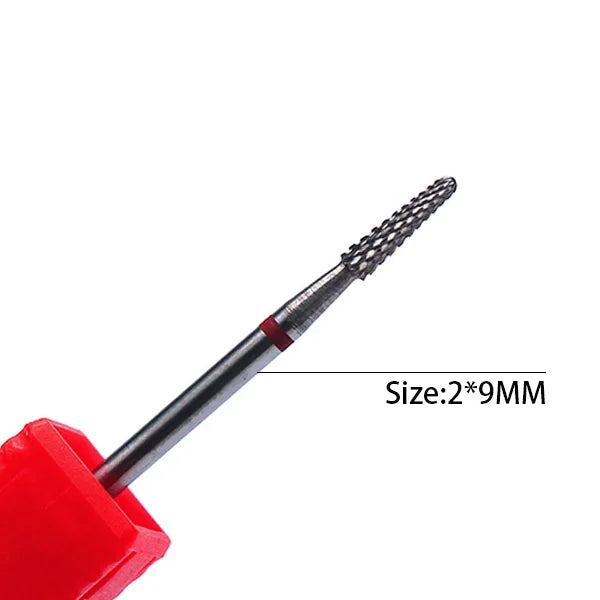 1pc Carbide Tungsten Nail Drill Bit Rotate Burr Milling Nail Cutter Bits Electric Drill Machine For Manicure Pedicure Tools