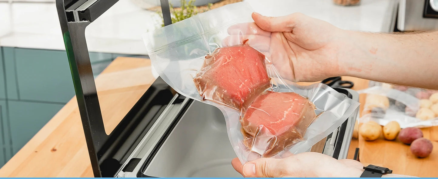 Chamber Vacuum Sealer Machine USV20 Ultra Series for Wet Foods, Meat Vacuum Packing Machine, Compact