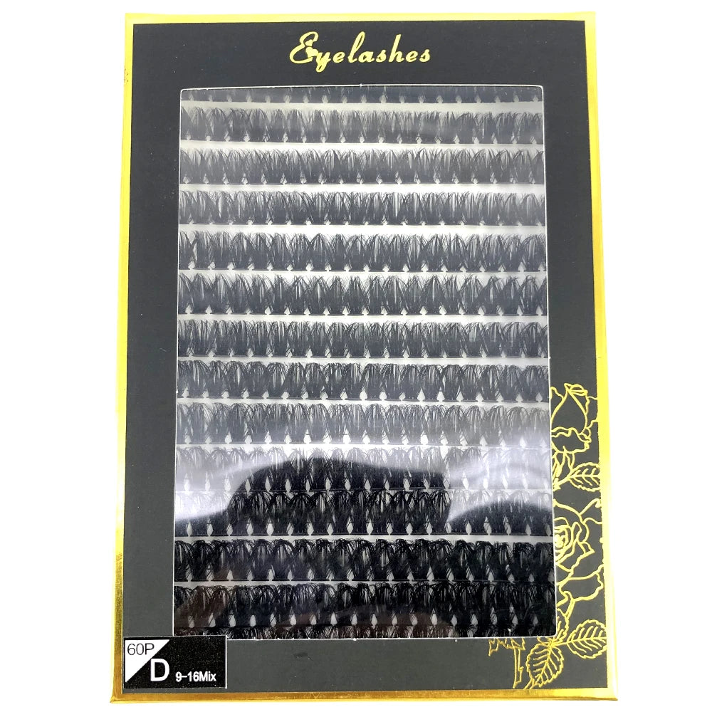 30D 40D 60D 80D Mixed Tray Individual Lashes 3D Russia Volume Eye Lashes Soft Natural Lashes Mink Lash Cluster False Eyelashes