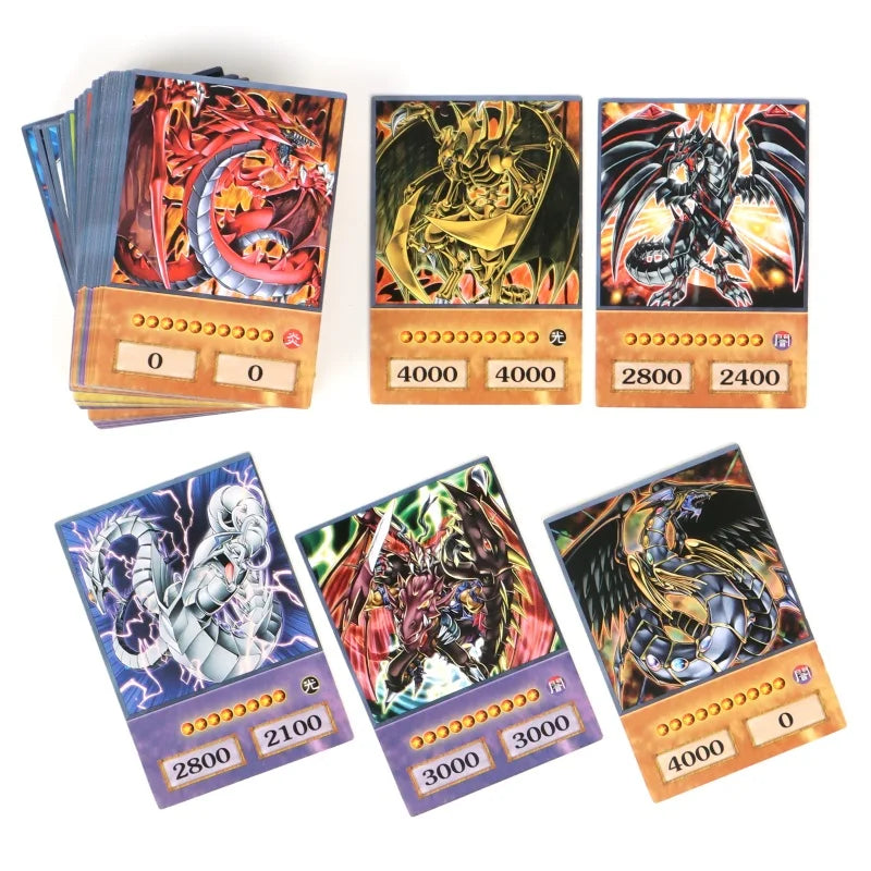 66-148PCS Yugioh Cards with Tin Box Yu Gi Oh Card English Holographic Golden Letter Duel Links Game Card Blue Eyes Exodia