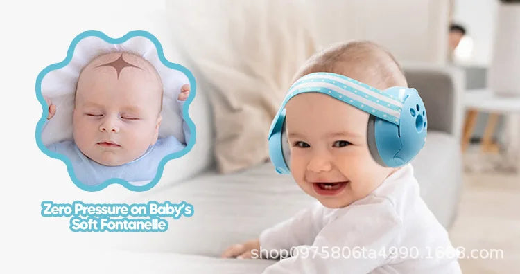 Baby Ear Protection for Babies Toddlers Elastic Noise Reduction Earmuffs Baby Headphones Against Hearing Damage Improves Sleep