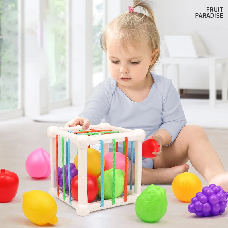 7Pcs Kids Educational Cube Shape Matching Stacking Learning Toys Educational Play Games Baby Toys