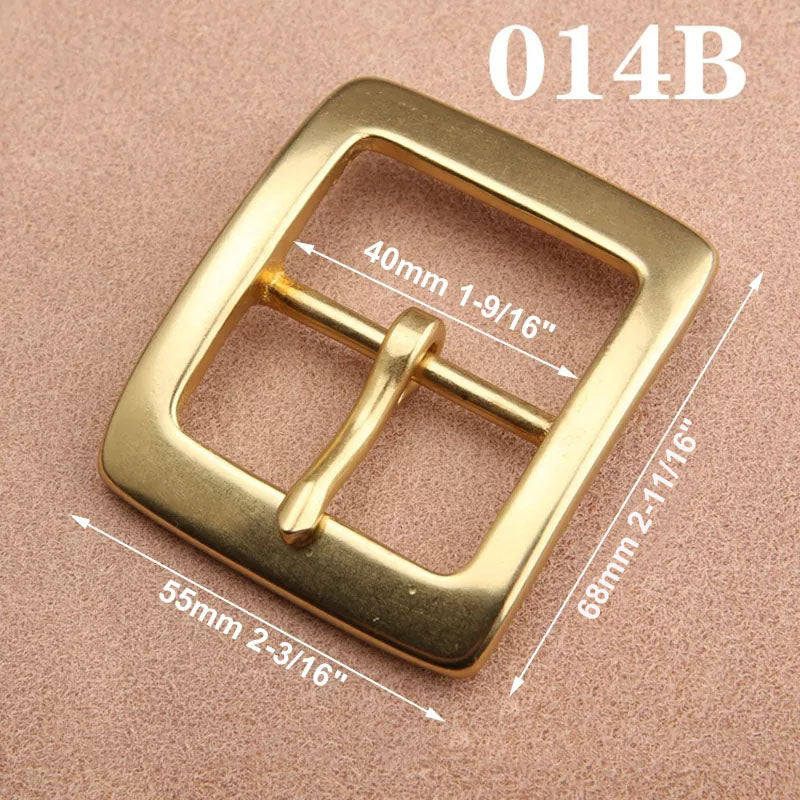 1pcs Solid  Brass 40mm Belt Buckle End Heel Bar Buckle Single Pin Heavy-duty for Leather Craft Strap Webbing Dog Collar Quality