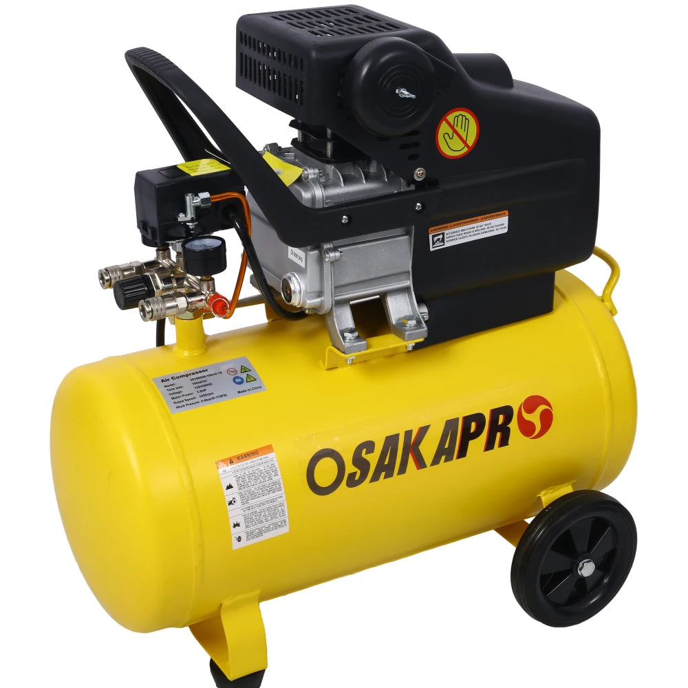 4.5HP 3.5HP Portable 13 Gallons Oil-Lubricated Air Compressor Tank Ultra Quiet Horizontal Tank Adjustable Pressure