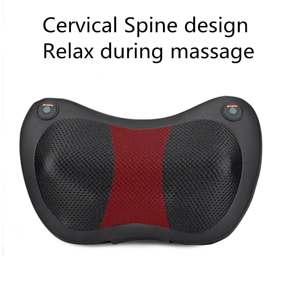 4-Heads Shiatsu Massage Pillow 3 speed Electric Head Relax Infrared Heating Shoulder Back Neck Cervical Massager for Car Home