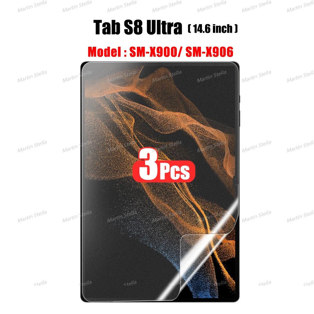 3Pcs Paper Feel Like Screen Protector for Samsung Galaxy Tab S7 S8 S9 Plus Ultra A9 Samsung tab S6 Lite s7 s9 fe A8 A7 No Glass