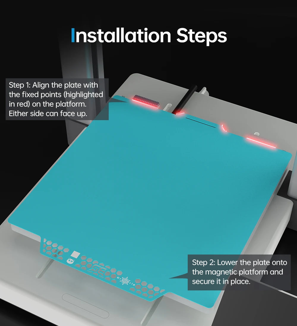 BIGTREETECH Panda Build Plate CryoGrip Pro Cool Plate For Bambu Lab P1P P1S A1 X1C X1E A1 MINI CryoGrip Sheet Spring Steel
