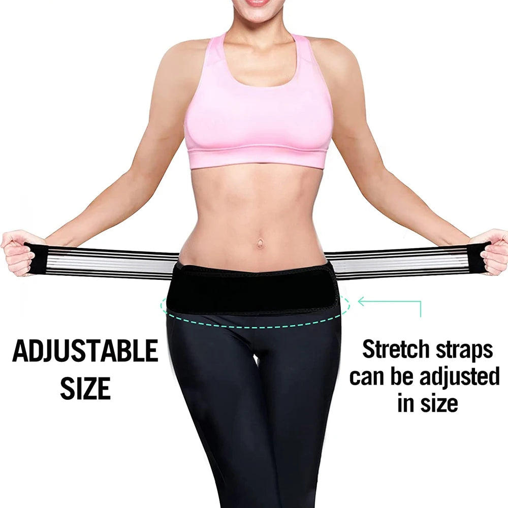 BraceTop 1 PCS Sacroiliac Hip Belt Adjustable Hip Support Belt Non-Slip Pelvic Support Belt Breathable Tailbone Protector Belt