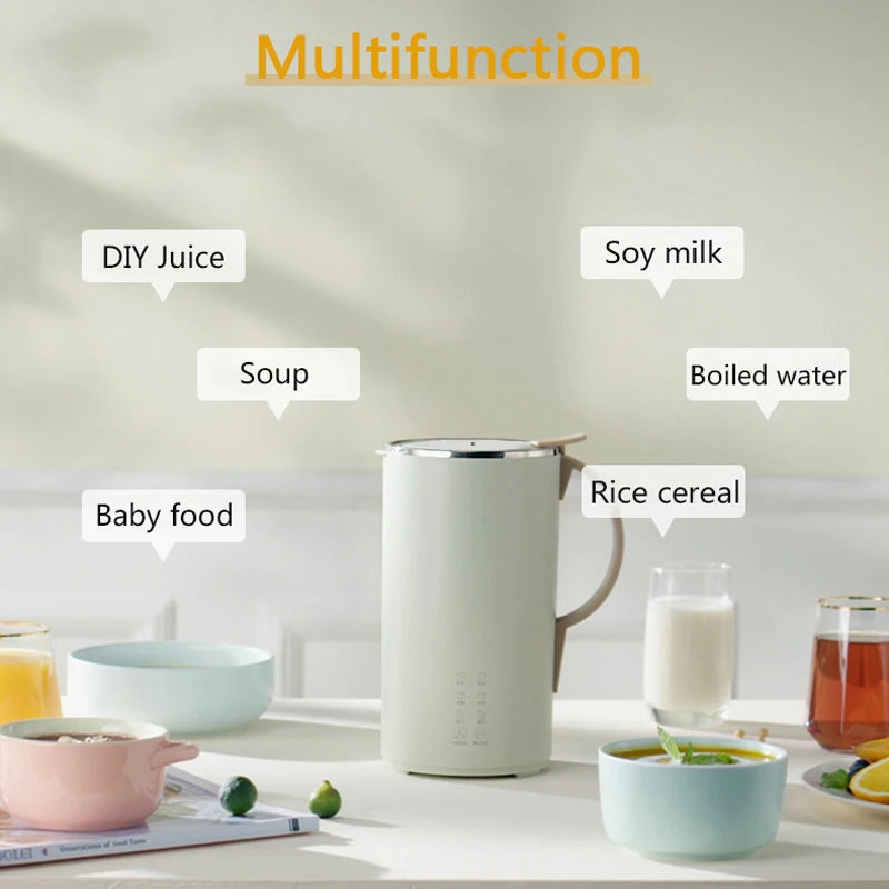 600ML Soymilk Machine Soy Milk Maker Electric Juicer Mixer Vegetable Extractor Food Blender Filter Free Soup Pot Tea Maker 220V