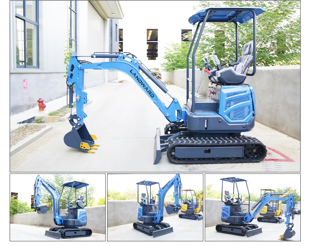 China 1.5 Ton 1.8 Ton Hydraulic Mini Excavator Machine 1000KG Small Digger EPA/EURO 5 Crawler Excavator Customizable For Sale