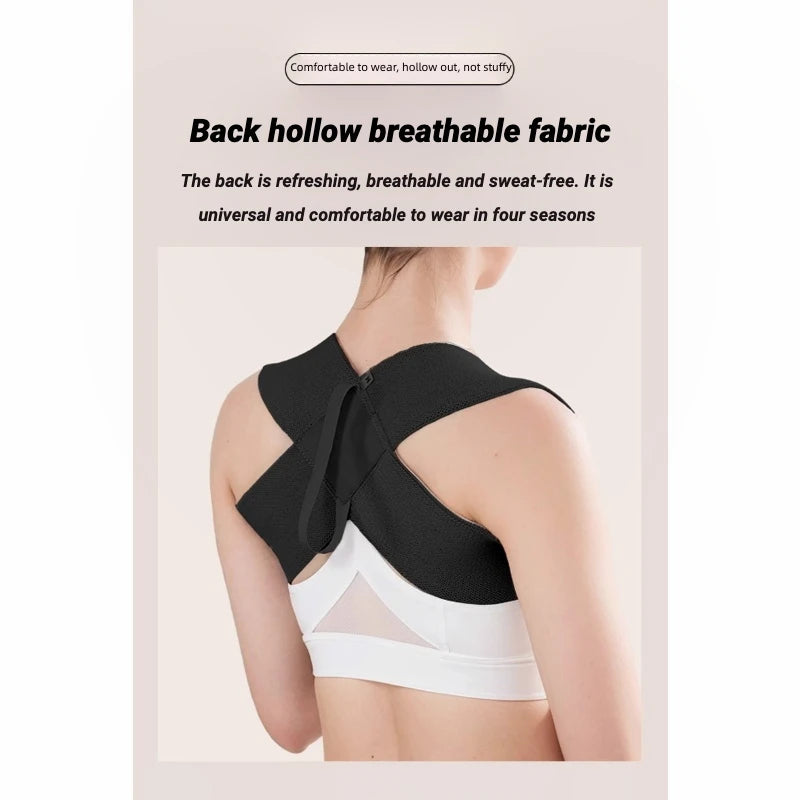 Adjustable Posture Corrector For Back Fitness, Suitable For Both Men And Women To Shape, Pull Up And Assist With Shoulder Straps