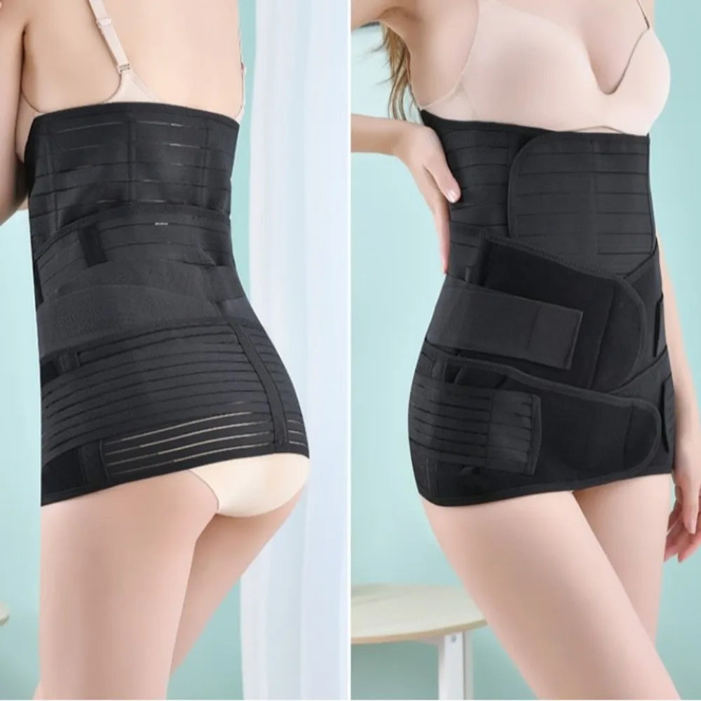 3pcs Breathable Postpartum Belly Belt Corset Postpartum Pelvis Belt Wrap Shapewear Sacroiliac Pelvic Restraint Band