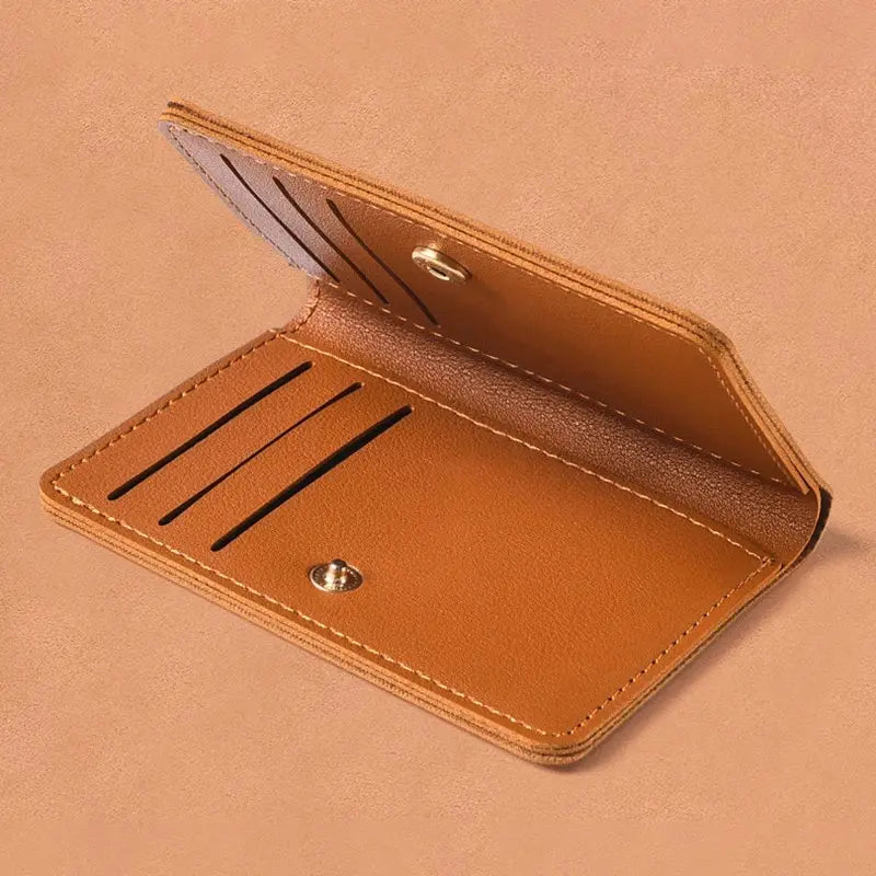 Classic Designer PU Leather Small Wallet for Men Short Simple Women's Purse Fashion Ultra Thin Credit Card Bag Coin Purse