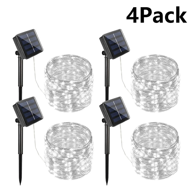 7M/12M/22/32M Solar Led Fairy Light Outdoor Festoon Led Waterproof Garland String Lights Christmas Party Garden Solar Lamp Decor