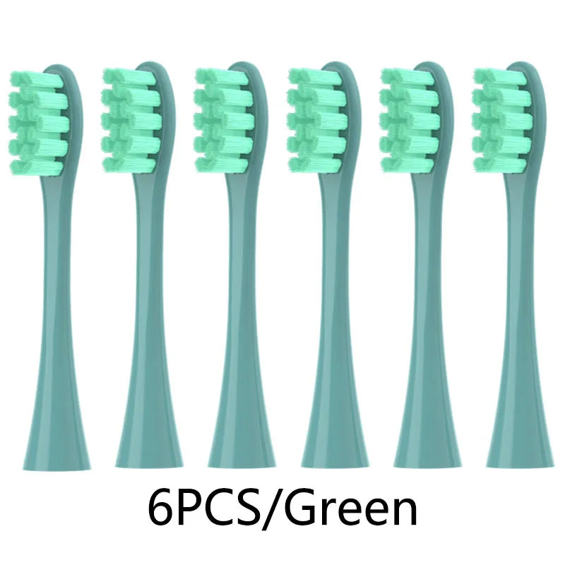 2/4/6PCS Soft Replacement Heads For Oclean X/ X PRO/ Z1/ F1 Blue Brush Heads DuPont Sonic Toothbrush Vacuum Bristle Nozzles