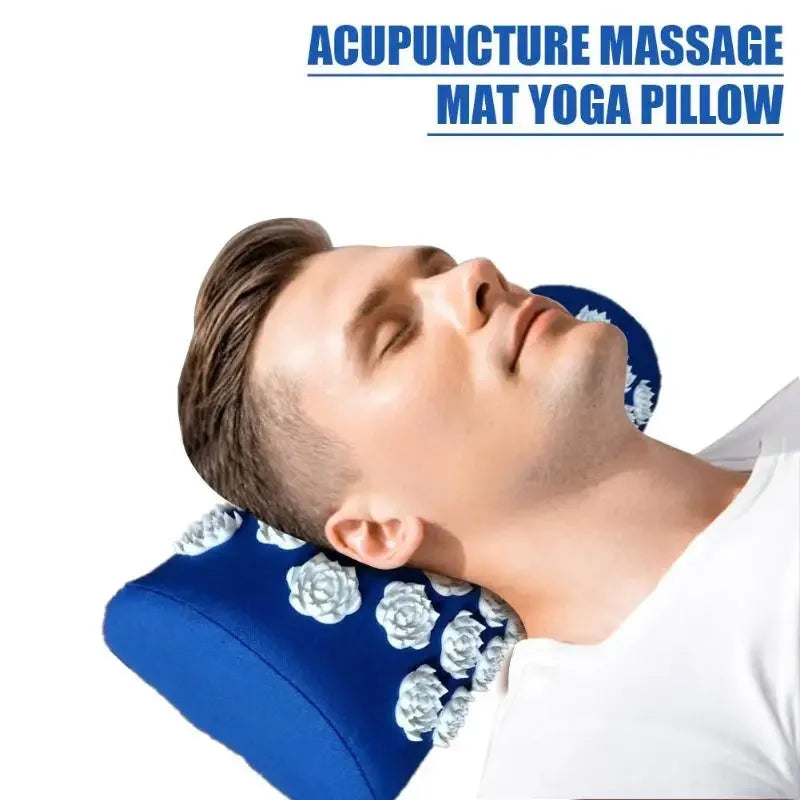 BXA 1pc Massager Pillow Lotus Acupressure Massager Cushion Relaxation Yoga Pillow Spike Multifunction Relieve Stress Pain Neck