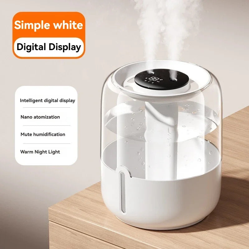 6.8L large capacity humidifier USB Double spray Home dormitory office bedroom desktop with small night light