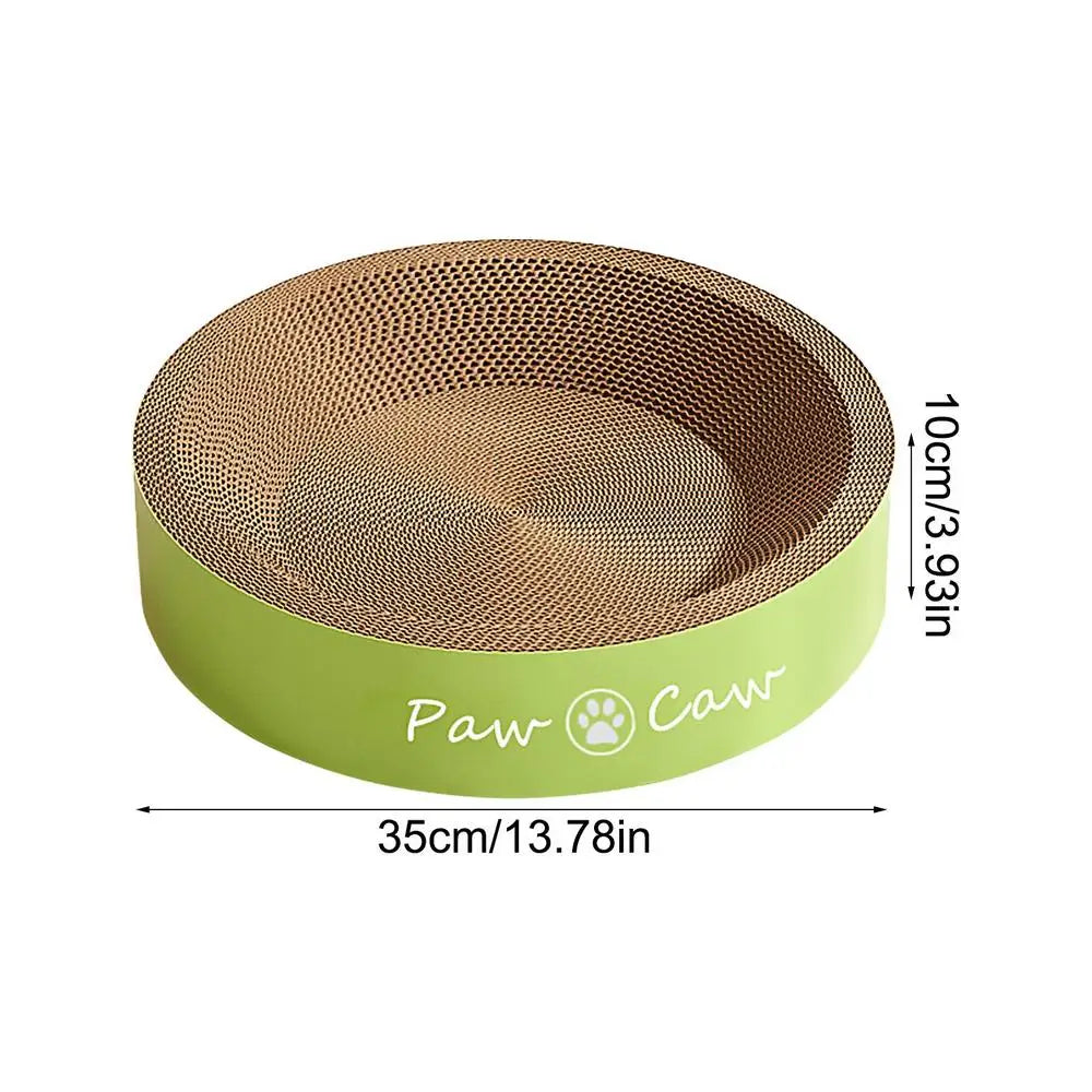 Cat Scratching Board Round Scratch Pad Claw Corrugated Scratching Board Rest Recycled Lounge Bed Long-Lasting Pet Supplies For