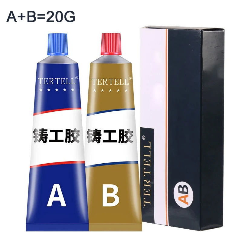 Cold Welding Glue Metal Repair Adhesive Heat Resistance AB Sealant High Strength Magic Plastic Repair Casting Adhesive Agent