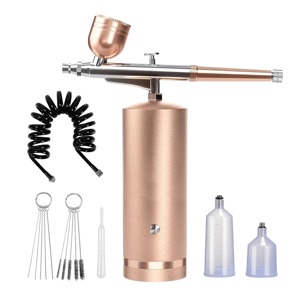 Airbrush Nail Portable Mini Air Brush With Compressor Kit for Nails Art Manicure Craft Pastry Cake Painting Nano Sprayer Gun