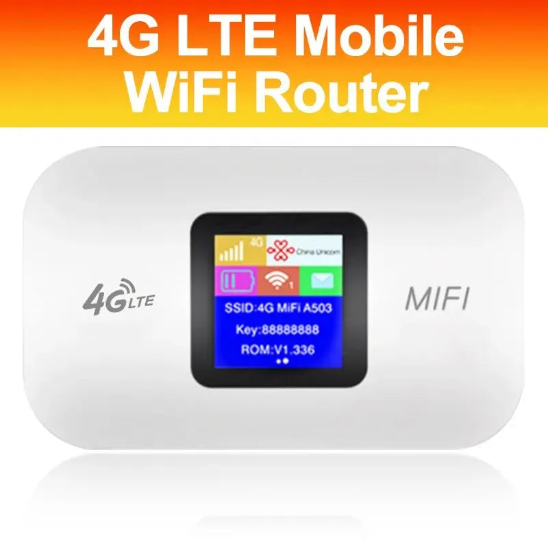 4G Lte Router Wireless Wifi Portable Modem Mini Outdoor Hotspot Pocket Mifi 150mbps Sim Card Slot Repeater 3000mah