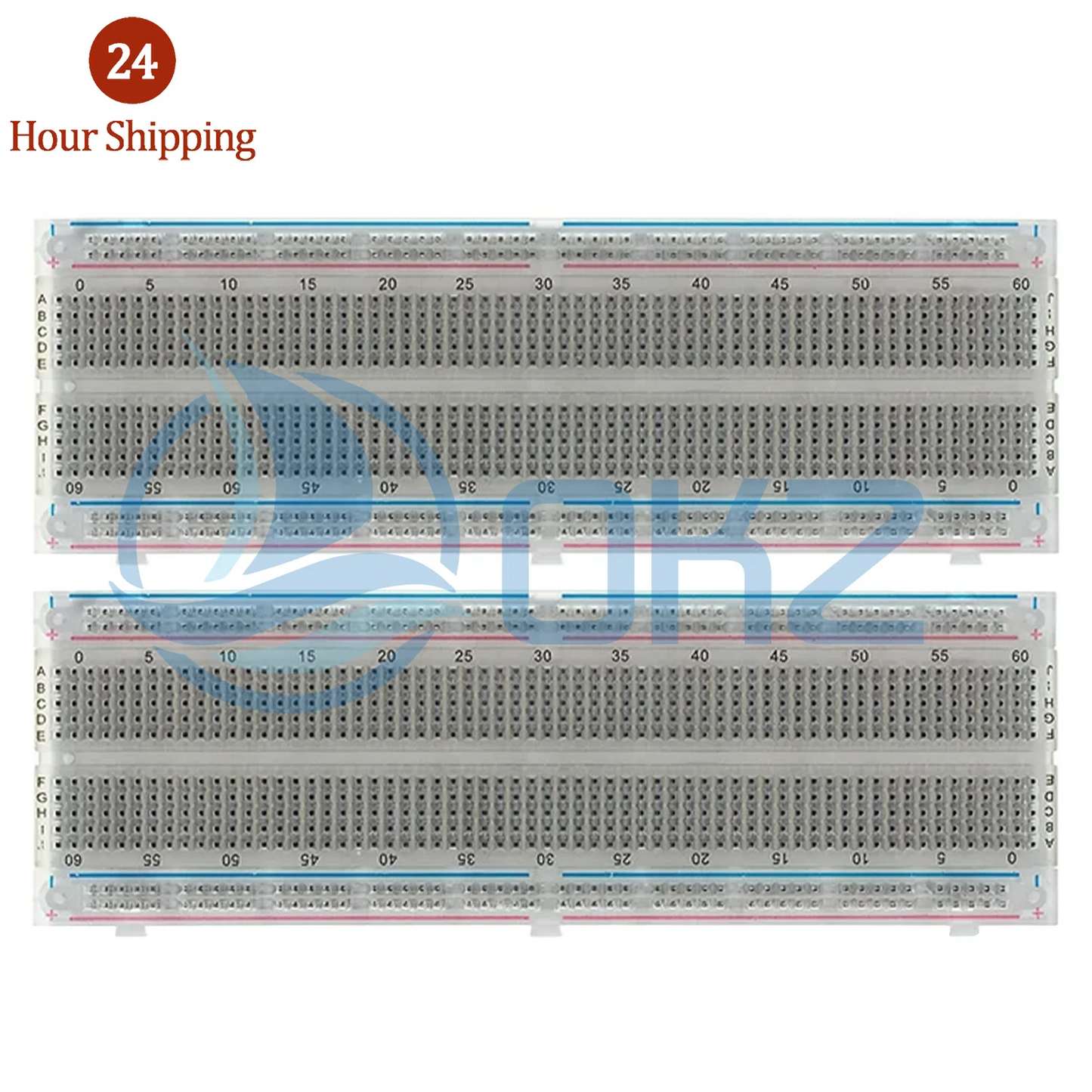 2pcs Points Breadboard 830 points Breadboard MB-102 Solderless PCB test Board 400 Hole Breadboard MB102 Test Develop DIY